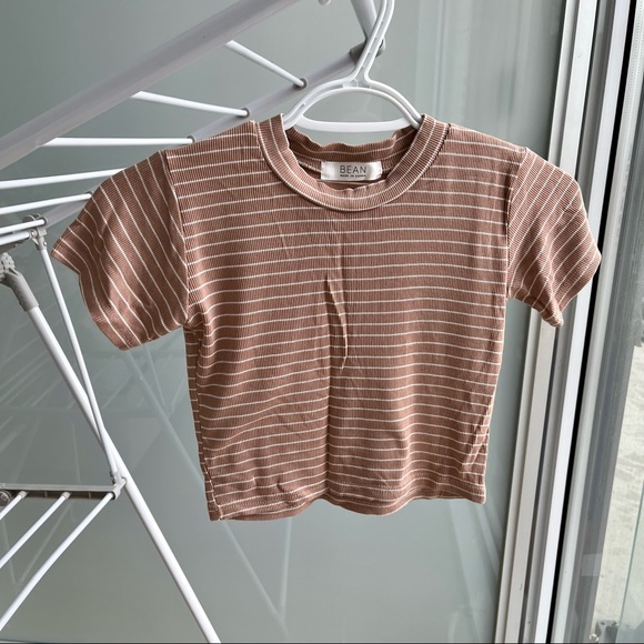 Striped crop t-shirt - Picture 2 of 3